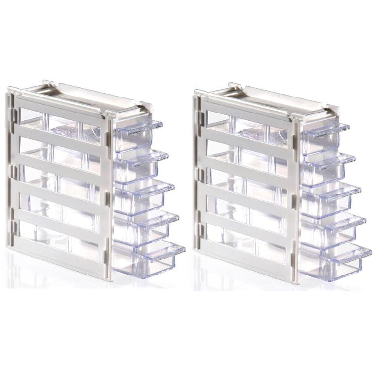 2 Mini Organizador Alhajeros 8168 5 Cajones 3 D... image number null
