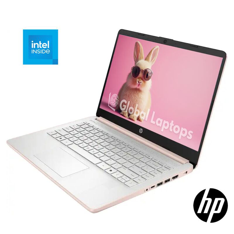 Laptop Hp Pink Intel N150 128gb Ufs 4gb Ram 14 ... image number null