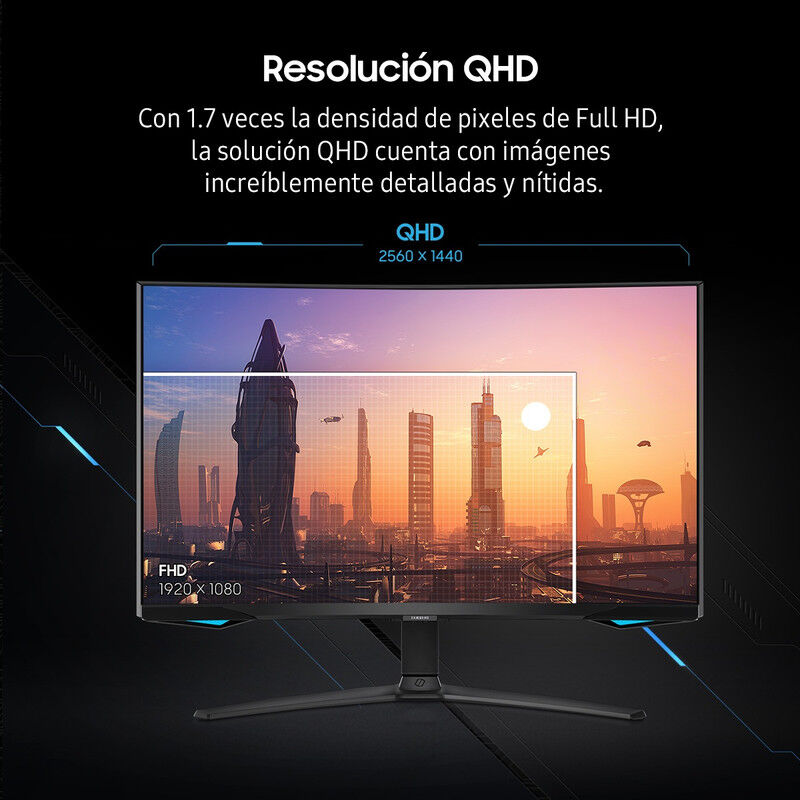 Monitor Gamer Curvo 27 Samsung QHD 240Hz FreeSy... image number null