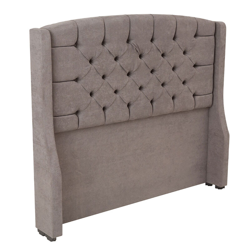 Cabecera Matrimonial Dicasa Sitka Gris Oscuro image number null