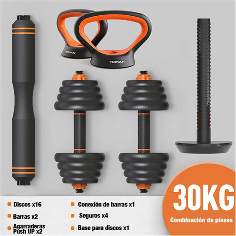 Kit Brandtrendy Mancuernas 6 en 1 Peso ajustabl... image number null