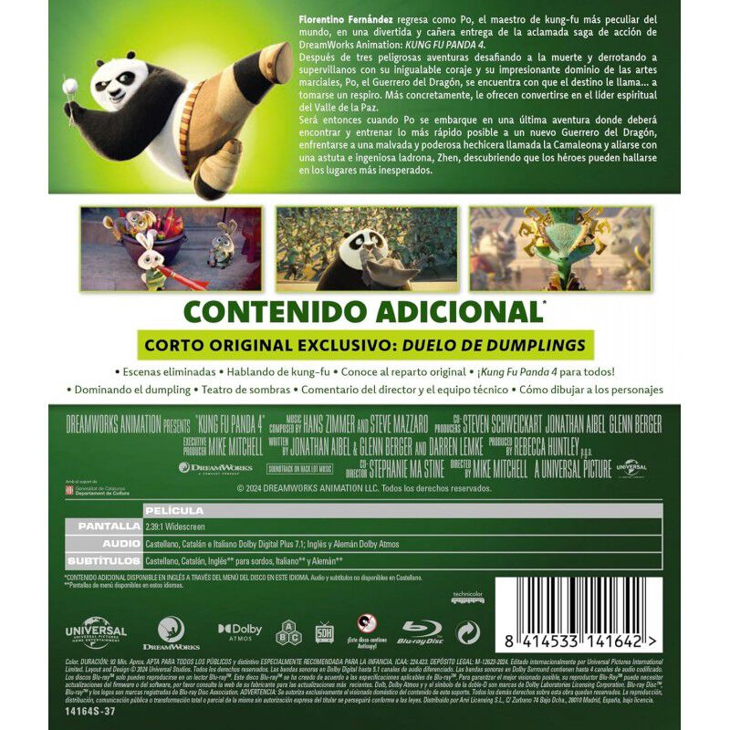 Kung Fu Panda 4 [Blu-ray] (2024) image number null