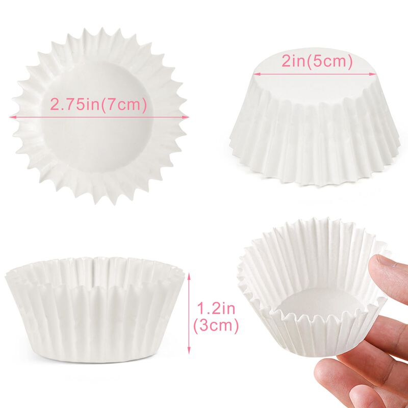 C&aacute;psulas Para Cupcakes Lotfancy 200 Unidades Bl... image number null
