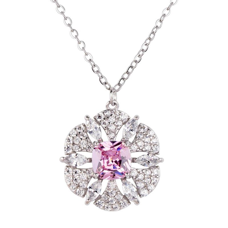 Collar Fiora Luckyly Plata .925 Con Zirconia C&uacute;... image number null
