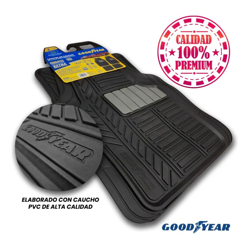 Tapetes Goodyear Gytap805640 Uso Rudo 4 Pzas Ne... image number null