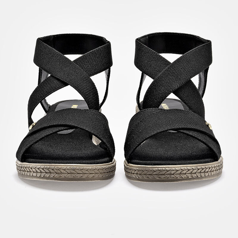 Moramora sandalia cu&ntilde;a para mujer negro cod 140... image number null