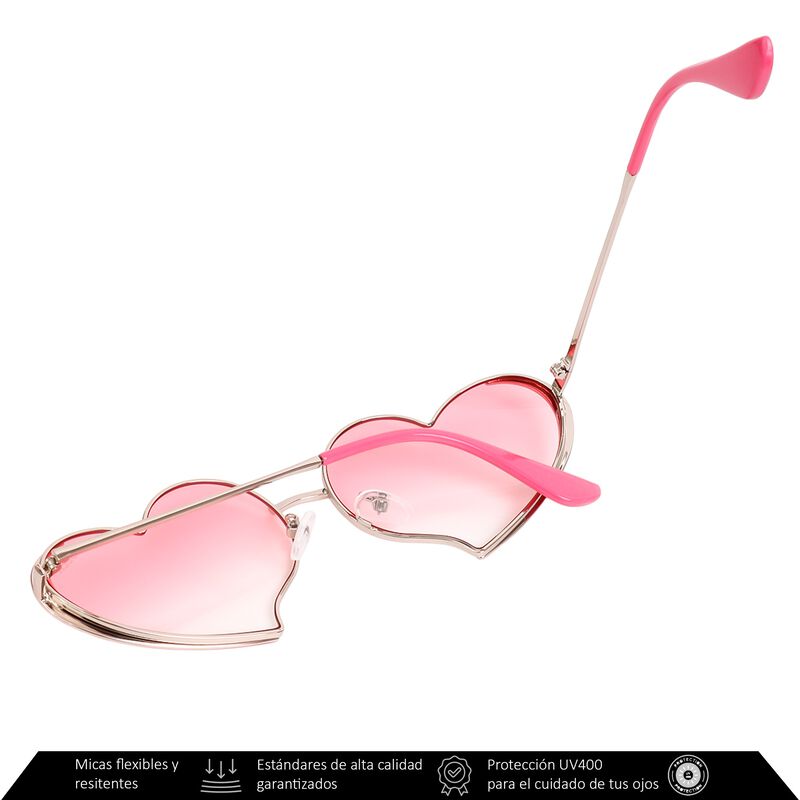Lentes De Sol Xolek 132 Corazón Metálico Uv400 ... image number null