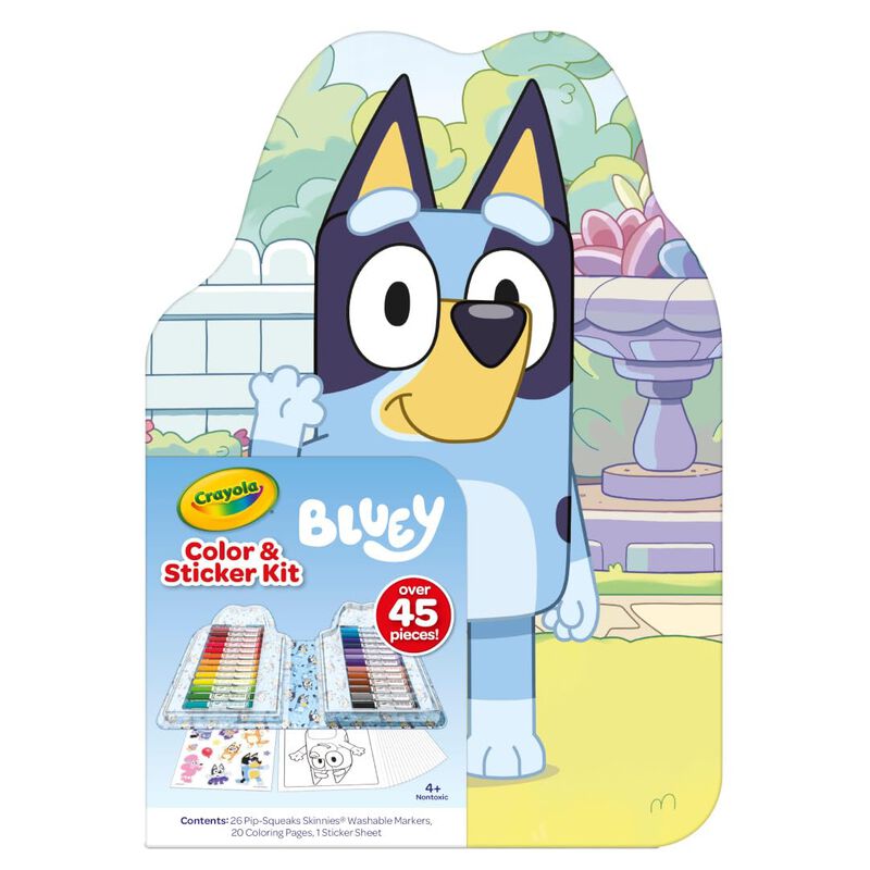 Kit De Arte Crayola Bluey Para Ni&ntilde;os Con Libro ... image number null