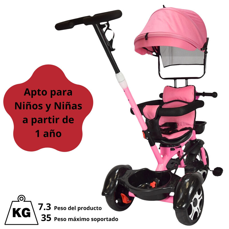 Triciclo para Ni&ntilde;os Evolutivo Asiento Giratorio... image number null