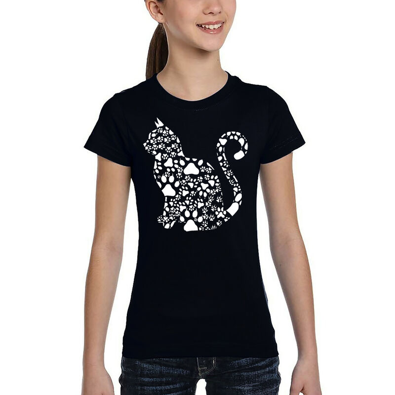 Camiseta Word Art Para Ni&ntilde;a - Garras de Gato - ... image number null