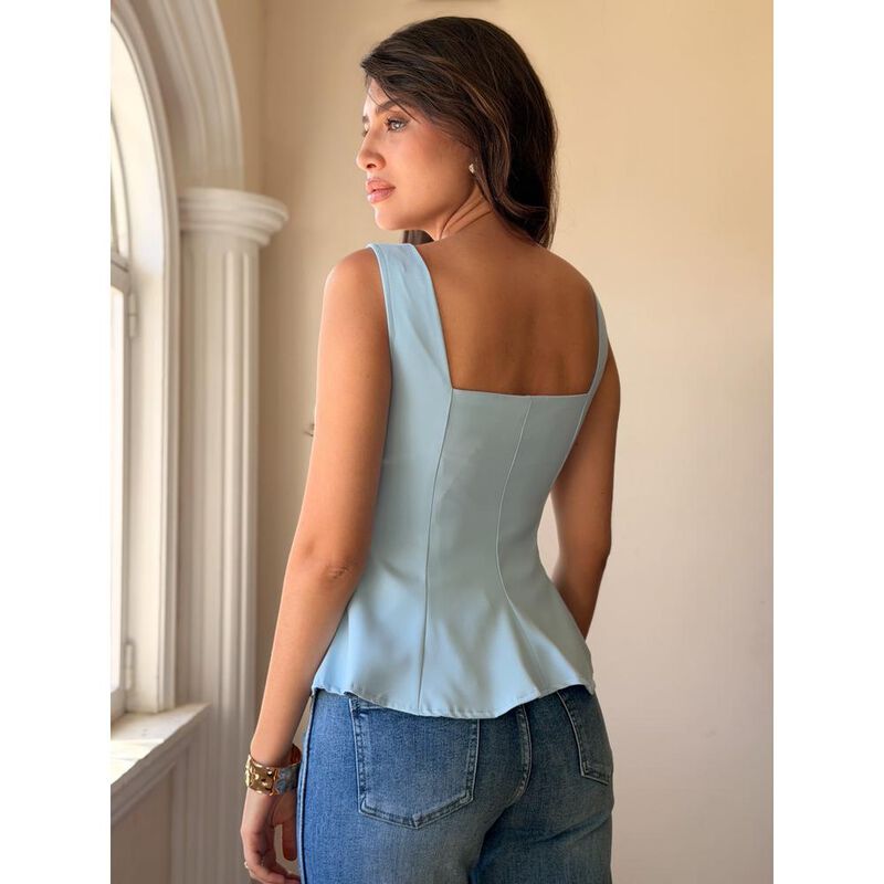 Blusa Peplum escote corazon image number null