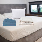 Sábanas Queen Size Spring Air Azul + Protector + 2 Almohadas Dicasa One
