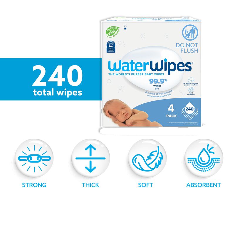 Toallitas H&uacute;medas Para Beb&eacute;s Waterwipes Origina... image number null