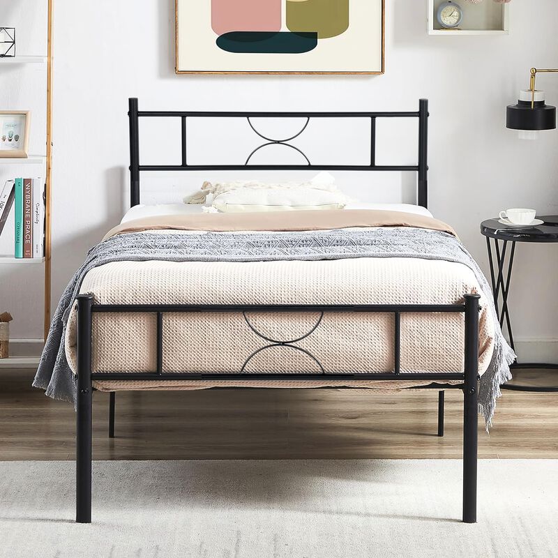 Cama Individual Metal Sane Color Negro image number null