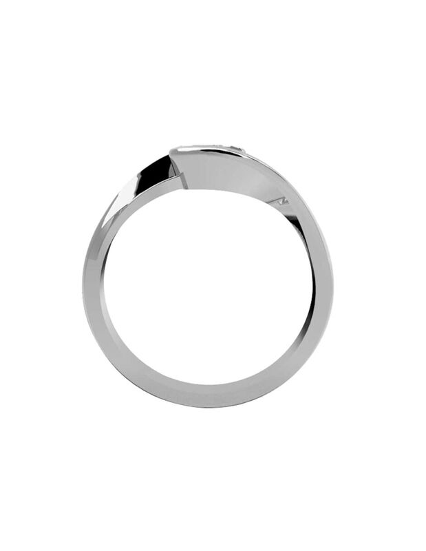 Anillo de Compromiso en Oro de 14K con Circonia... image number null