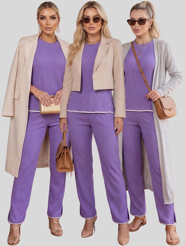Conjunto 2 Piezas Casual Chic para Mujer, Blusa... image number null