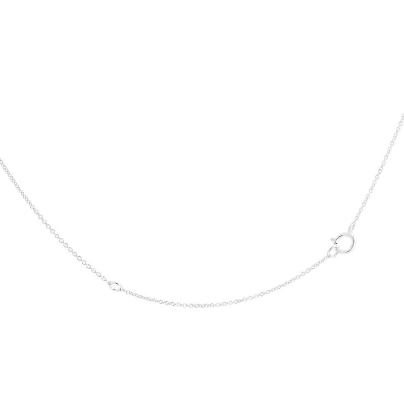 Gargantilla De Oro Blanco 14K Con 16Pts De Diam... image number null