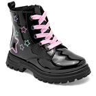 Yuyin Botín para niña negro charol