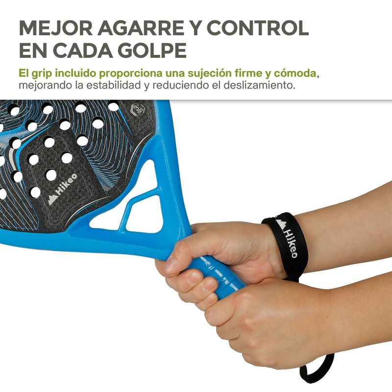 Pala de Pádel Premium con Funda 3 Pelotas y Gri... image number null