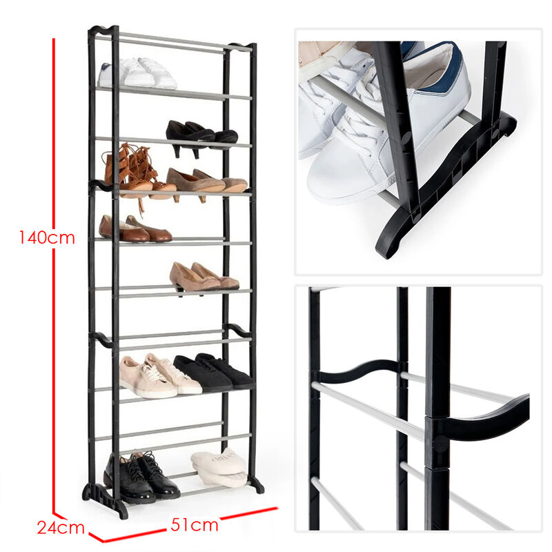 Organizador de zapatos 10 Niveles Apilable 30 P... image number null