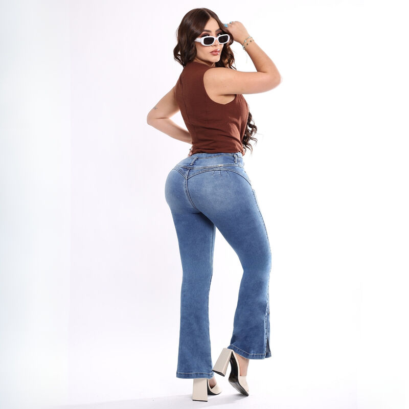 Jeans Savi Jeans Boot Cut Azul N4718C Tiro Medi... image number null