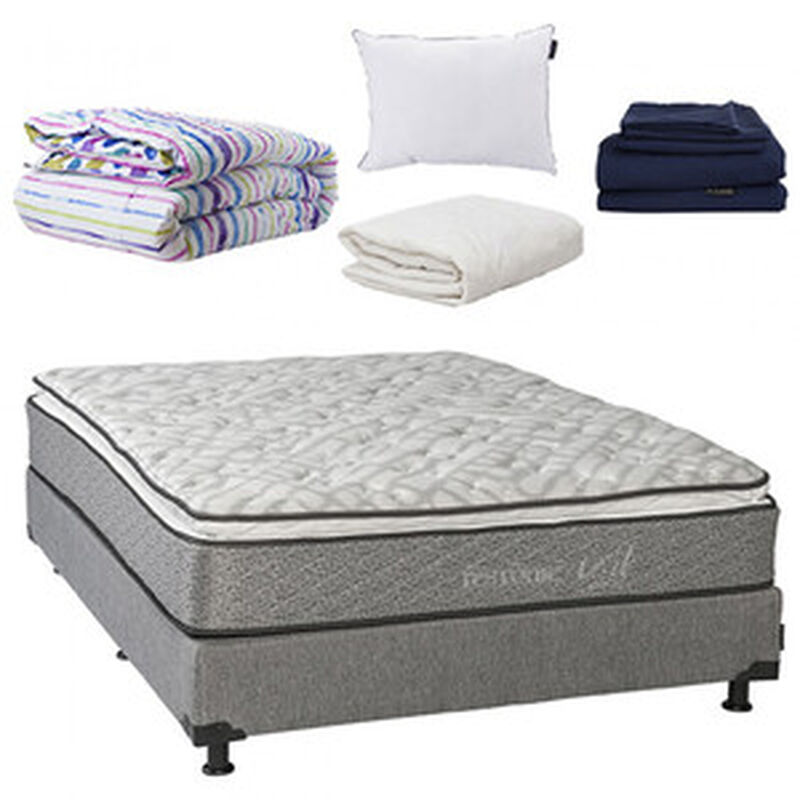 Colch&oacute;n Queen Size Restonic Vail+S&aacute;banas Softy+... image number null