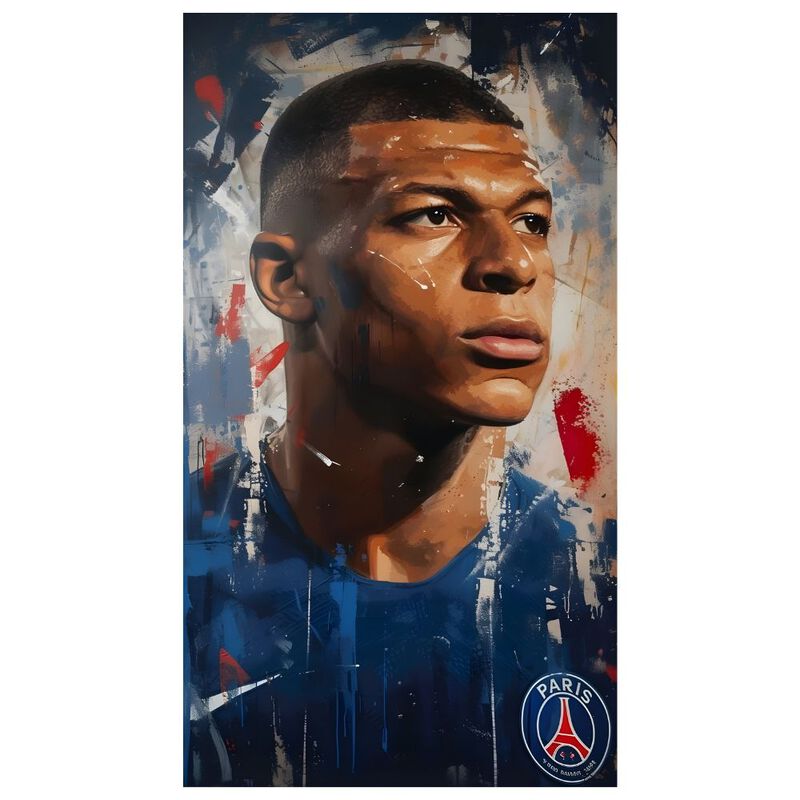 Cuadro Decorativo F&uacute;tbol 70x100cm Mbapp&eacute; image number null