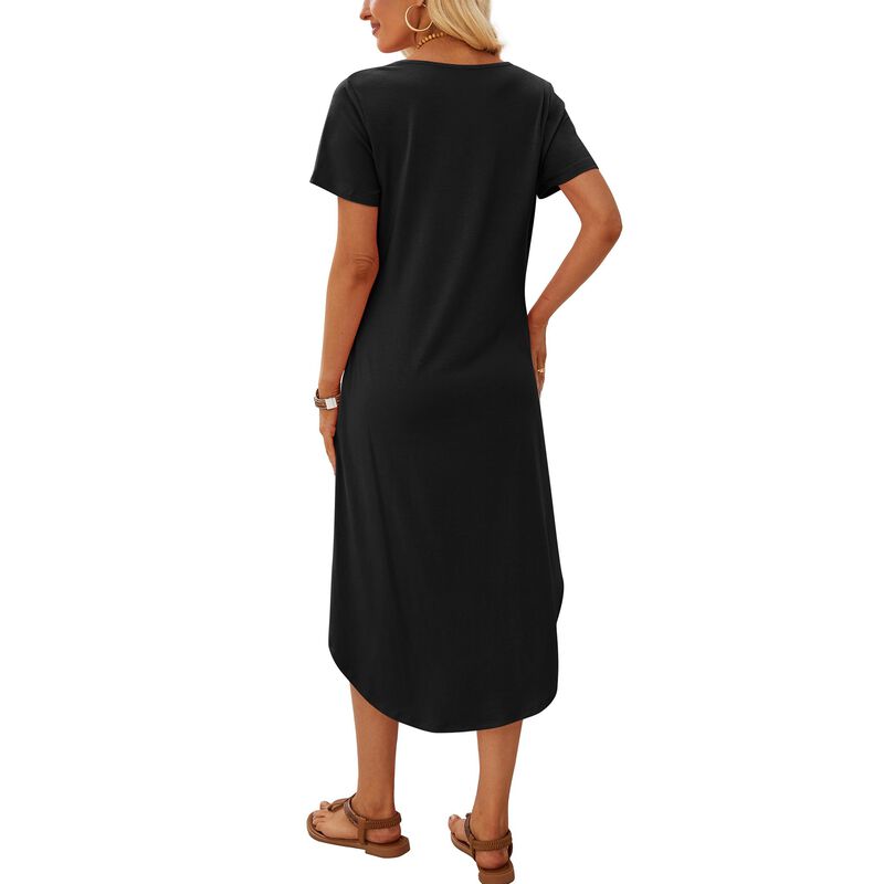 Vestido Midi Negro OFEEFAN - Talla XL image number null