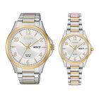 Pareja De Relojes Citizen Eq0595-55a Bf2005-54a Plata/dorado