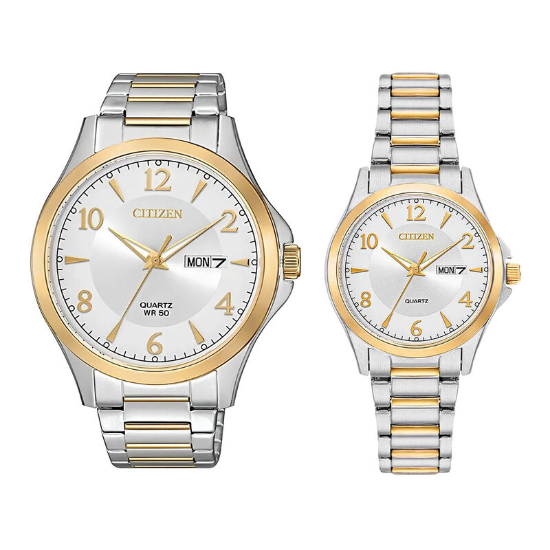 Pareja De Relojes Citizen Eq0595-55a Bf2005-54a... image number null
