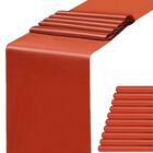 Tapete De Mesa Wensinl, 30 X 274 Cm, Terracota Satinada, Paquete De 10