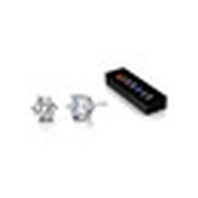 Pack de 7 Pares de Aretes Multicolor en Baño de... image number null