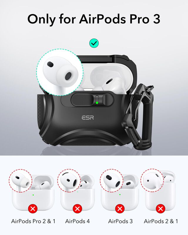 Funda Para Auriculares Esr Airpods Pro 3 2025 M... image number null