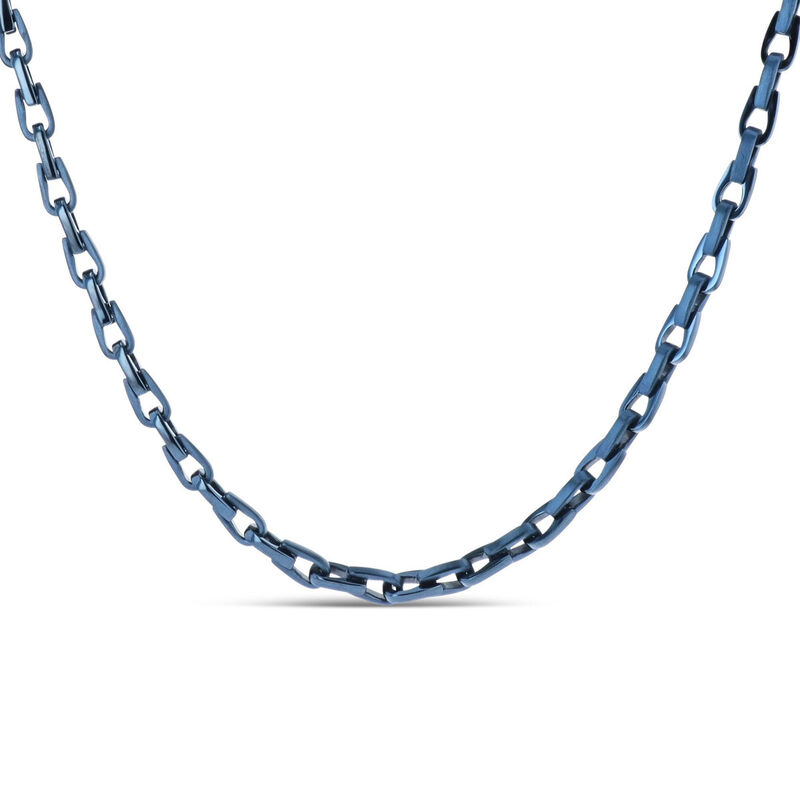 Cadena De Acero Color Azul Caballero (56 Cm Apr... image number null