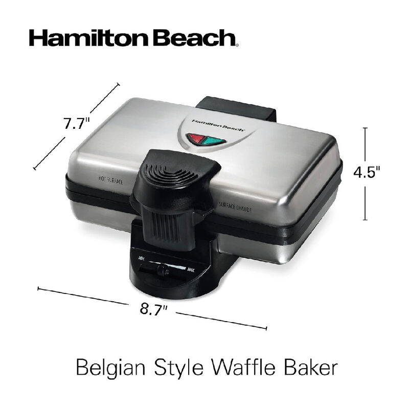 Waflera estilo Belga Hamilton Beach Antiadheren... image number null