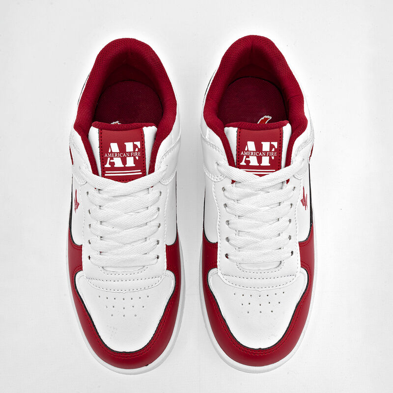 American Fire tenis para hombre blanco rojo cod... image number null