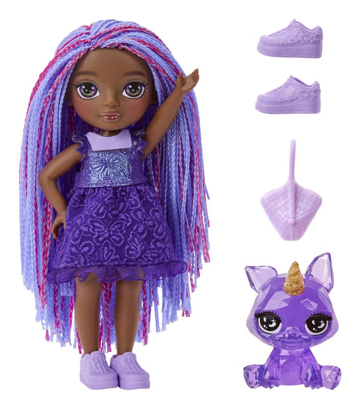 Mu&ntilde;eca Peque&ntilde;a Rainbow High Littles Indigo Bail... image number null