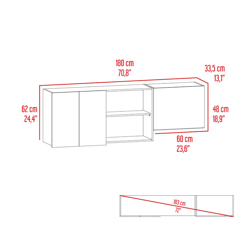 Mueble Superior De Cocina Vimo Kronos Y Blanco ... image number null