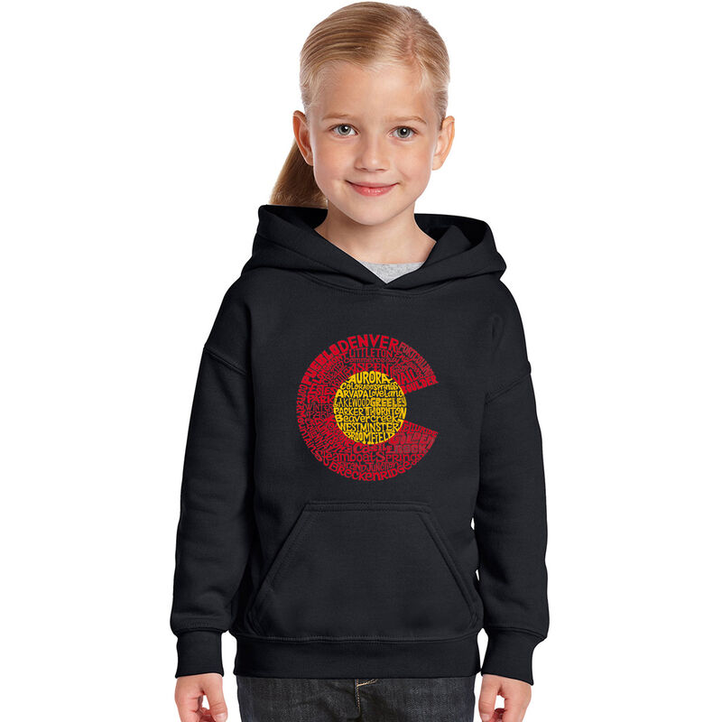 Sudadera Con Capucha Word Art Para Ni&ntilde;a - Color... image number null