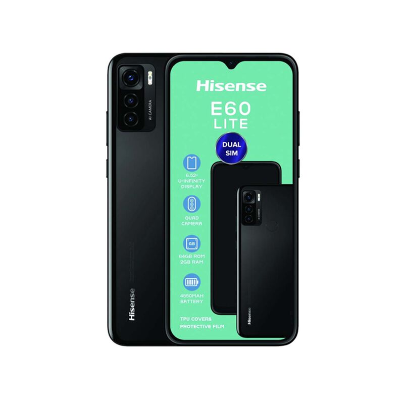 Celular Hisense E60 LITE 64GB 2GB RAM NEGRO image number null