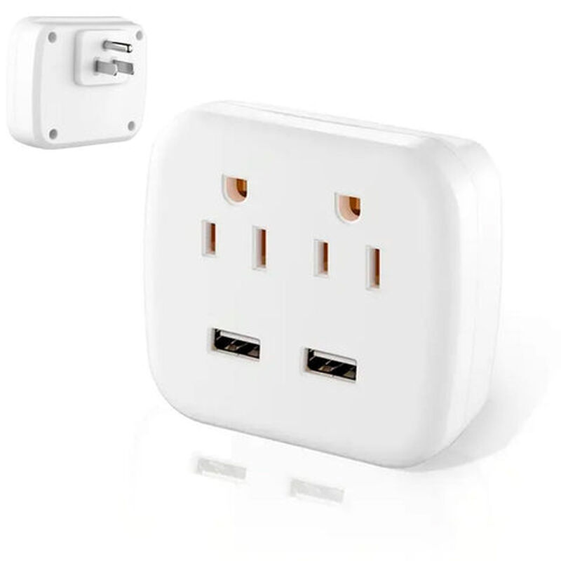 Multicontacto Fratech Con 2 Puertos USB y 2 Enc... image number null
