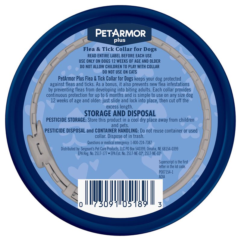 Collar Antipulgas Petarmor 2 Piezas 55 g Resist... image number null