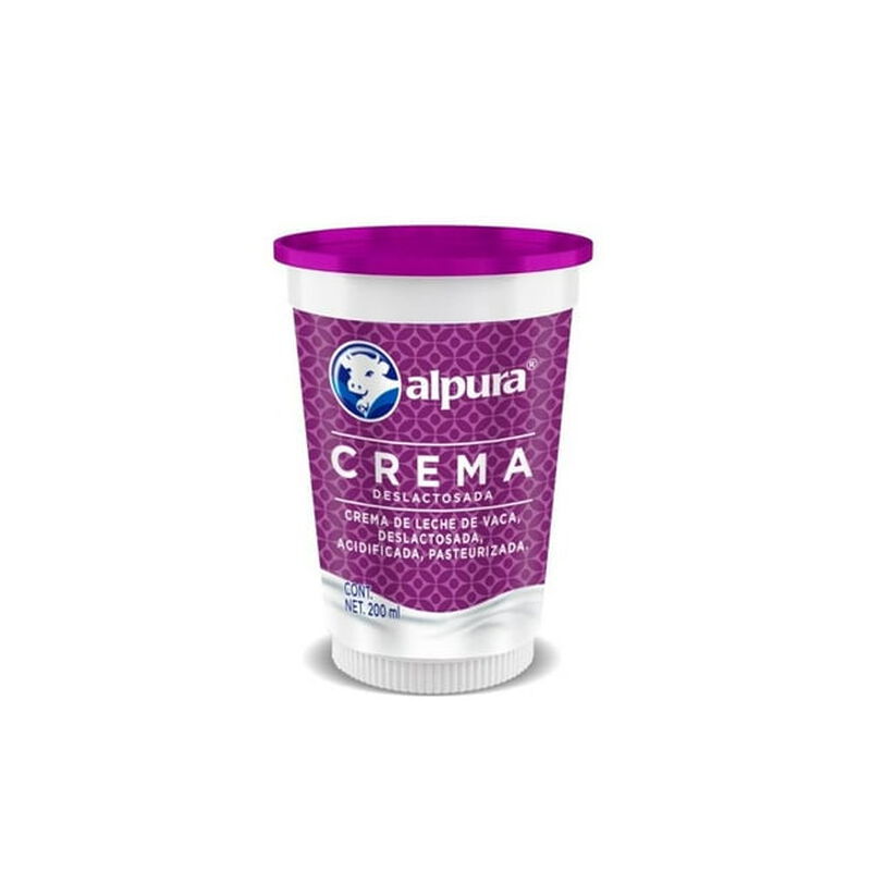 Crema Alpura Deslactosada 200ml image number null