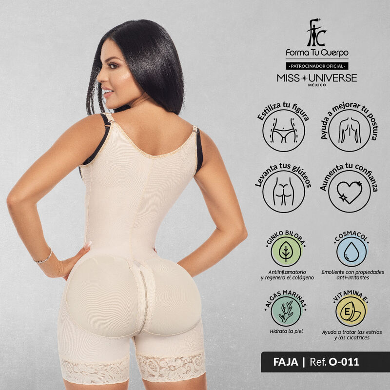 Faja short posquirúrgica con gafete central image number null
