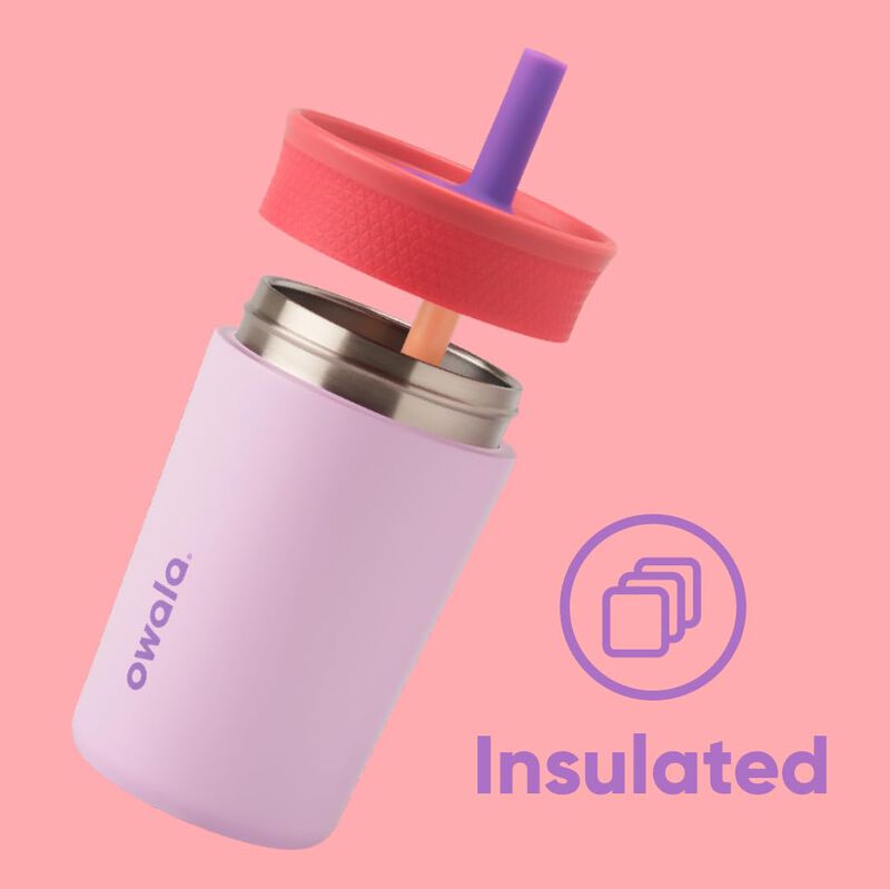 Botella De Agua Owala Kids Insulation De Acero ... image number null
