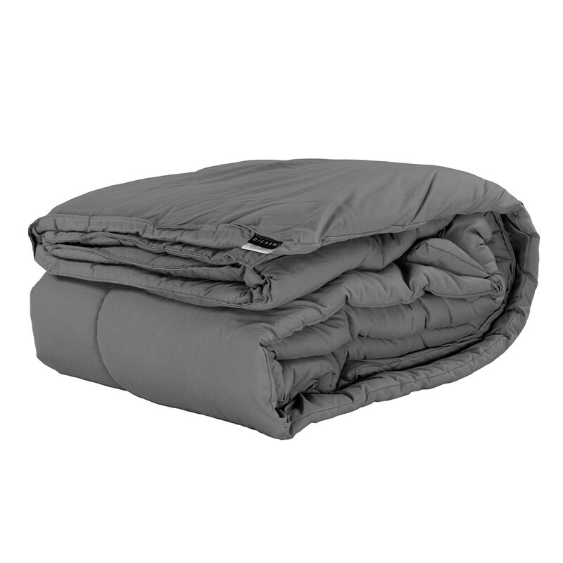 Edred&oacute;n Queen Size Dicasa Homy Gris Oscuro image number null