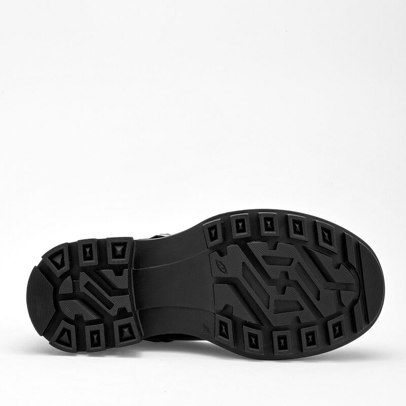 Yuyin Zapato Escolar De Piel Para Ni&ntilde;a Negro Co... image number null
