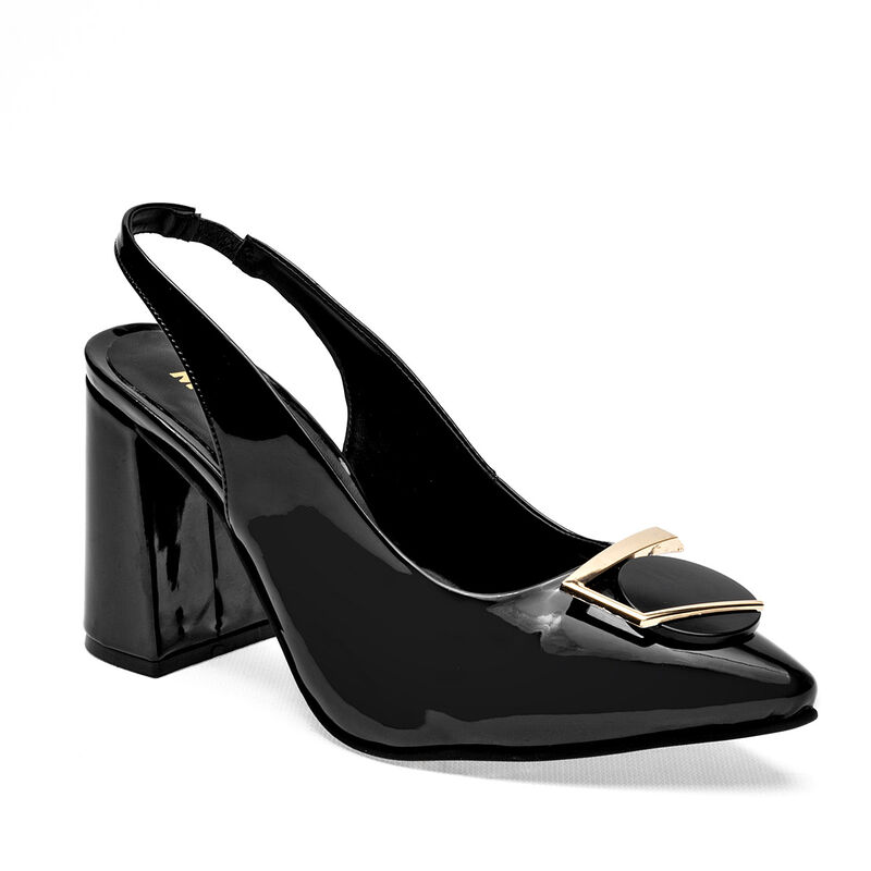 Moramora Zapatilla para mujer negro charol image number null
