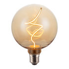 Foco G125 Vintage Led Filamento Espiral 4 W, Luz &Aacute;mbar, Base E27, Atenuable