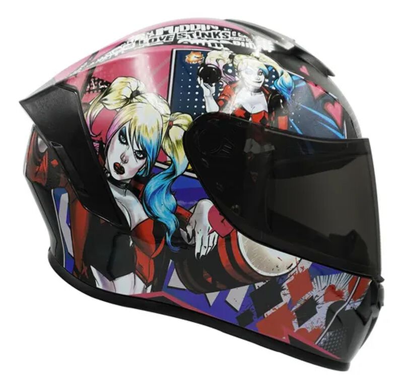 Casco Moto Integral Dc Comics Harley Quinn Cert... image number null